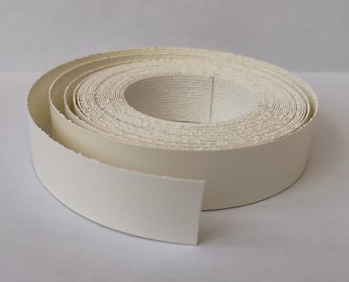 Vale Veneers 22mm White Melamine - 5m Roll of Pre Glued Iron on Edging Tape/Banding/Cabinet/Shelving/Furniture (22mm)