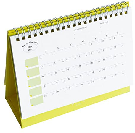 STOBOK Tischkalender Selbststehender Stehkalender Einfacher Kalender Für Schreibtisch Aus Papier Gefertigt Zum Planen Von Terminen Und Erinnerungen An Wichtige Aufgaben