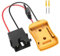 Snowchecking Battery Adapter For Dewalt 20V Battery Dock Power Converter With Wire Harness Connector 12AWG Wire for DCB205, DCB206, DCB204(black)