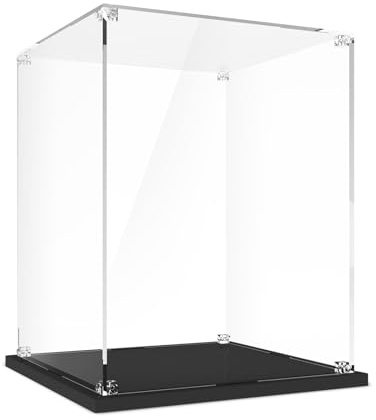 Acryl-Vitrine für Lego Helm, transparente staubdichte Displaybox kompatibel mit Lego Helmen 75408, 75429, 76285, 75349, 75328, 75304, 75351, 75327, 76187, 76182 (nur Box, Keine Modelle)