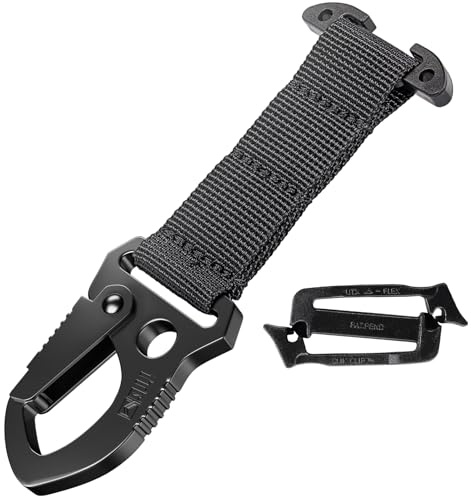 Clip MOLLE in metallo, 50 kg, gancio per attrezzatura EDC