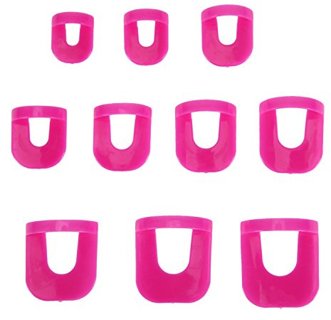 West See 26 Stück Nagelschablone Fingernägel Schablonen Kunststoff Nagellack Maniküre Schönheit
