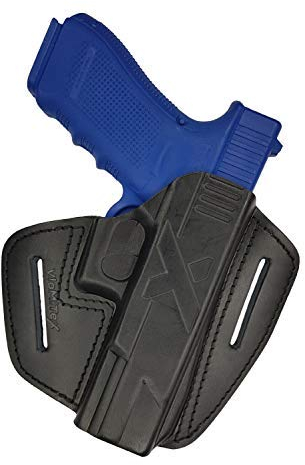 VlaMiTex U9 100% Leder IPSC/BDMP Schnellziehholster für Glock 17 19 20 21 22 23 25 31 32 37