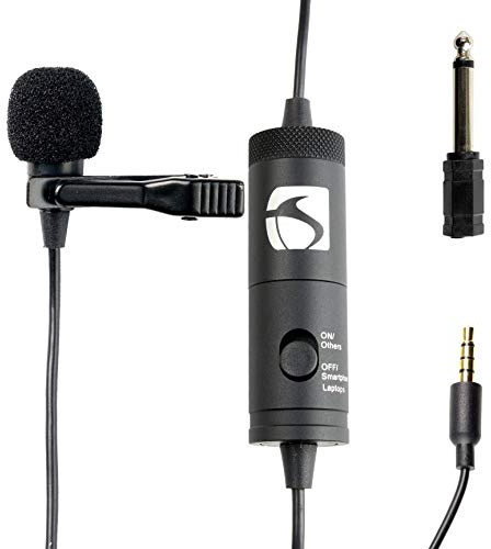 Industry Standard Sound ISSLM100 Microphone Lapel Microphone for Iphone and Android, Smartphones, Tablets and Nikon Cameras