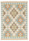 RugVista, Summer Kelim, Teppich, Mittelflor Teppich, 140 x 200 cm, Rechteckiger, Moderner Kelim Teppich, Wolle, Flur, Schlafzimmer, Küche, Wohnzimmer, Weiss/Beige, Grau