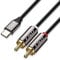 J&D Cavo Audio USB C a RCA, USB Type-C Maschio a 2 RCA Maschio Convertitore Audio Stereo Y Splitter per Tablet, Laptop, Google Pixel 9/8, MacBook Pro, Serie iPhone 15/16, 1 m