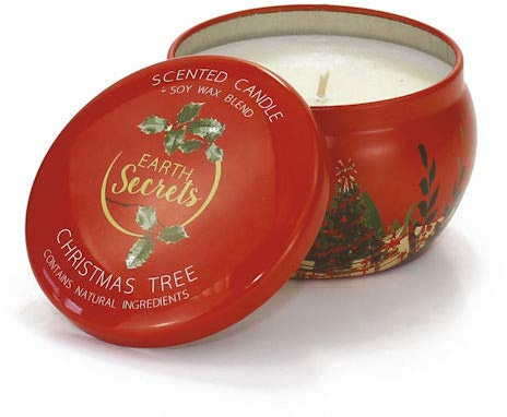 Ashleigh & Burwood Earth Secrets Scented Candle in Tin - Christmas Tre
