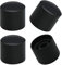 mxuteuk 4Stück Gitarre Knöpfe Schwarz Aluminium Lautstärkeregler Potiknöpfe für E-Gitarren Bassschraube Typ18x17mm KNOB-11-BK