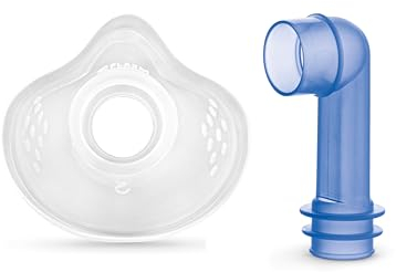 Flaem, Kit Aerosol con Mascherina Pediatrica Neonati e Bambini e Raccordo a Gomito per Macchine per Aerosol Flaem, Made in Italy