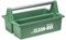 bio-chem Transportbox Werkzeugbox Aufbewahrungsbox | Organizer für Putzutensilien | mit hochwertigem Aluminium Tragegriff und Zwei offenen Ablagen | 35 x 23 x 12 cm