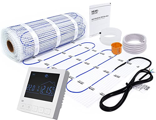 Elektrische Fußbodenheizung 1.0 bis 12 m² HEIZMATTEN-SET HD-mat150/T2 (3,5m²)
