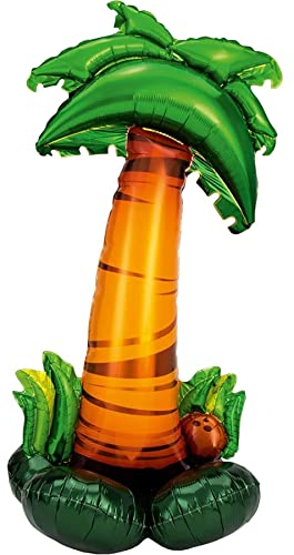 LavaRose birthday decoration palm tree balloon jumbo 90cm tall happy birthday balloons. Freestanding birthday balloon. No need for helium. Colourful and unique for your birthday beach party