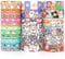 Voolcaoo Washi Tape Set Niedliche Haustiere – 24 Rollen Folie Gold Masking Klebeband Bunt für Kinder, Scrapbooking zubehör, Bullet Journals, Bastel Planer, Handwerk und DIY