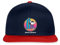 Spreadshirt Peanuts Snoopy Cool Surfen Snapback Cap, One Size, Navy/Rot