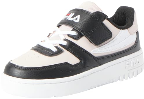 FILA Fxventuno Velcro Kids, Scarpe da ginnastica Unisex - Bambini e ragazzi, Rosa (Mauve Chalk Black), 32 EU