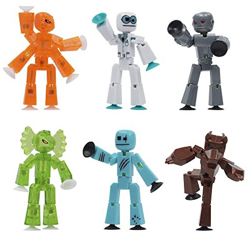 Zing Stikbot Monster Werwolf und Cyborg Pack mit 6 Sammelfiguren Monster Animation Stop Motion, ideal für Kinder ab 4 Jahren