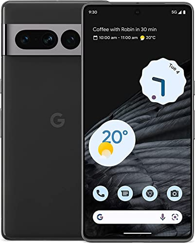Google Pixel 7 Pro 5G Batterie débloquée en usine pour tous les opérateurs Version mondiale Obsidienne 128 Go 12 Go de RAM 24 heures