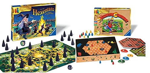 Ravensburger 26425 - Hexentanz, Abwechslungsreiches Familienspiel für Erwachsene und Kinder ab 8 Jahren & 26423 - Die Maulwurf Company - Familienspiel für Erwachsene und Kinder ab 8 Jahren