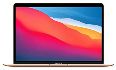 2020 Apple MacBook Air mit Apple M1 Chip (13-zoll, 8GB RAM, 256GB SSD Kapazität) (QWERTY English) Gold (Generalüberholt)