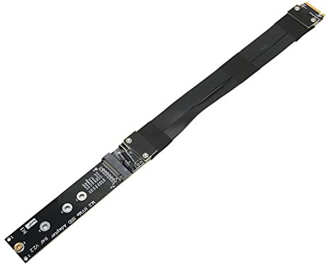 Bewinner M.2 NVMe SSD Extension Cable, 15cm, PCIe 3.0 x4, 32G/bps, Compatible with M.2 NVMe SSD, Win/Linux