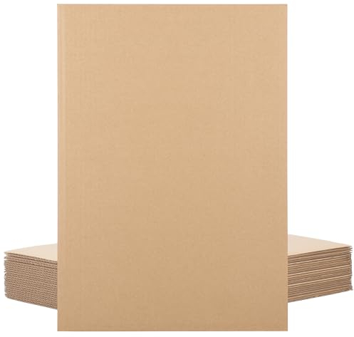 Belle Vous Paquet de 24 Feuilles d’Emballage en Carton Ondulé A3-30 x 42 cm - 3 mm d’Épaisseur - Carton Kraft Plat pour Courrier - Arts - Artisanat - Protection - Emballage