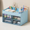 DoocliB schreibtisch organizer, schreibtisch organizer mit 4 schubladen schreibtisch organizer schubladen,Multifunktionaler Schreibtisch Organizer, Platzsparendes Desk Organizer (blau)