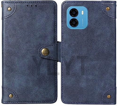 NESLIN Flip Blue Schutz Hülle Case Für AGM Note N1 6.517 inch Etui Leder Tasche Handyhülle Klassisch Kartenfach Cover