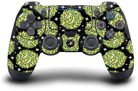 Head Case Designs Offizielle Rick and Morty Portal Boyz Grafiken Vinyl Haut Gaming Aufkleber Abziehbild Abdeckung kompatibel mit Sony PlayStation 4 PS4 DualShock 4 Controller