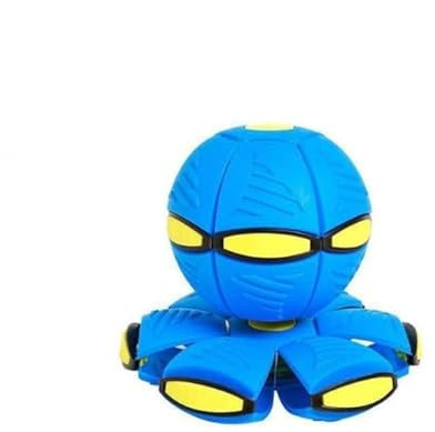 Flying Saucer Ball for Dogs Cats，Durable training dog ball，Interactive dog ball toys suitable for cats and dogs，Creative Decompression Ball Pet Toy for Outdoor (blue)