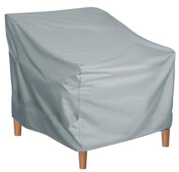BBTISG Garten-Stapelstuhl-Abdeckungen, wasserdichte Regen-Gartenmöbel-Abdeckungen, stapelbare Outdoor-Stuhl-Abdeckungen, wasserdichtes Oxford-Gewebe (64 x 64 x 70/120 cm)