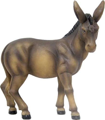FADEDA Esel/Höhe:7 cm/handbemalt/detailgetreue Krippen Figuren - Weihnachten Tisch Dekoration Krippe Zubehör