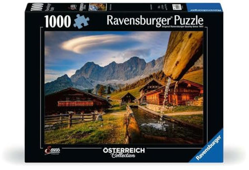 Ravensburger Puzzle Neustattalm am Dachstein - 1000 Teile Puzzle | 1000 Teile Puzzle, Erwachsenenpuzzle, Geschenk für Frauen und Männer