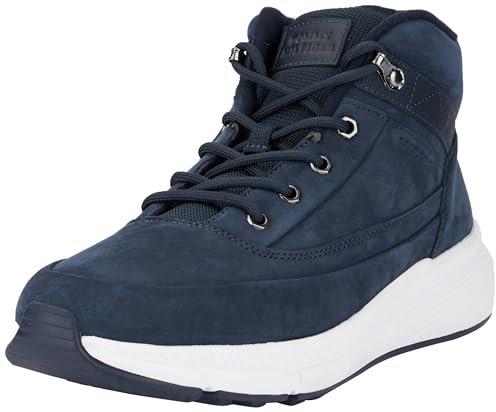 Tommy Hilfiger Uomo Stivali Warm Nubuck Hybrid in Pelle, Blu (Desert Sky), 42