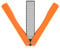 2PCS Dual Grit Diamond Sharpening Stone, 400/600 Grit Handheld Knife Sharpener Folding Pocket Size Knife Tool Sharpener for Sharpening Knife, Garden Shears(Orange)