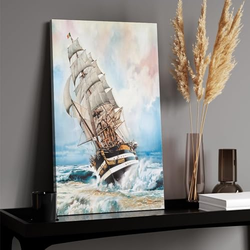 Puzzle 1000 Teile，aus Holz Schiff Auf See，Erwachsene Kinder Puzzle,Holzpuzzle（75x50cm）-20