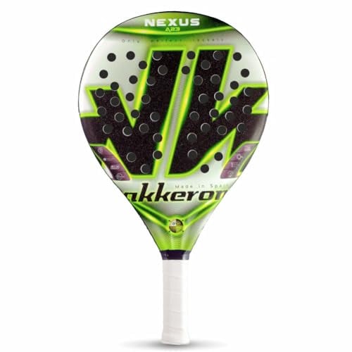 Akkeron - Pala de Padel - Modelo Nexus 23 - Carbono 100% - EVA - Forma Redonda - Barniz Rugoso - Control - 345/365g