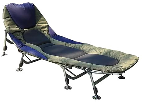 Klappbett Gästebett Verstellbare Rückenlehne, Ständer aus Aluminiumlegierung und 600D Oxford Gewebe Campingbett Feldbett Klappbar Faltbar Gästebett Bis 150kg