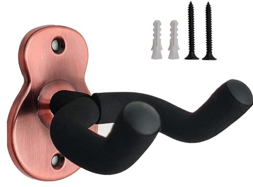 GNAUMORE Soporte de pared para guitarras de metal, gancho universal para guitarra, soporte de pared para guitarra, soporte de pared de metal para guitarra acústica
