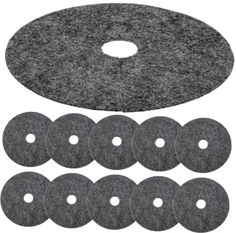 CAXUSD 20St Grasdichtes Tuch für Blumentöpfe Blumentopf Unkrautbarriere Garten Unkrautkontrollstoff Baummulch Garten Barriere Baumbasis Wurzelbarriere Baumschutzmatte Vlies Grey