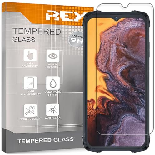 REY Protector de Pantalla para CUBOT Kingkong 9 - Note 40, Cristal Vidrio Templado Premium
