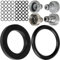 Ersatz Dichtungen Mix Set, 50 Stück, für G 3/4 Zoll Garten Systemteile, kompatibel mit Gardena 26,5 mm Hahnverbinder, 15280, 18201, 18241, 2801, 938, Gummi, Ø 22,3 x 17 O-Ring, 24 x 16 mm Dichtring