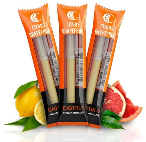 Cigtrus Tobacco-Free, Nicotine-Free Smokeless Air Inhaler - Non-Electric | Oral Fixation Relief Aid | Habit Replacing Breathing Stick 3 Pack (Red)