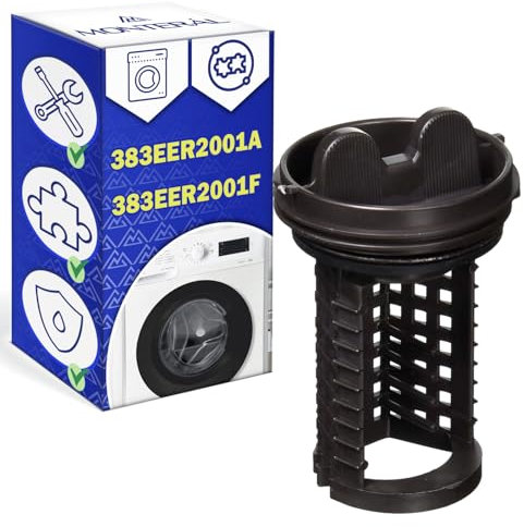 Pelusas Filtro Lavadora para Bomba Desague 108 x Ø 68 mm con Código Original 383EER2001A 383EER2001F 5230EN3002A 5230EN3003A AGM75510601 para LG - Garantía de 10 Años - MONTERAL