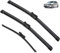 Set kompatibel mit VW Golf 6 Golf6 MK6 VI 2009–2012 5K Wischerblätter vorne hinten Wagon GTI R GTD Windschutzscheibe Windschutzscheibe Fenster 24+19+11,Front Rear-LHD