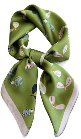 BEILATE Damen Seide Schal Halstuch Seidenschal Seidentuch Scarf Taschentuch Handgelenk Accessoires Stirnband Haarband