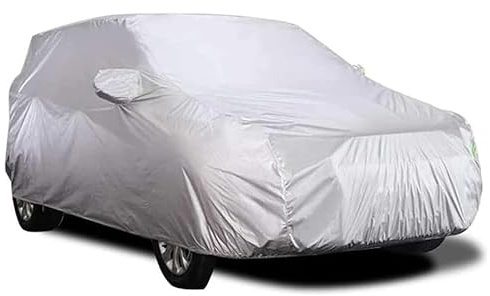Lona Cubre Coche, Funda Protectora Todoterreno SUV Talla L 480 x150x150cm Cubierta cubrecoche Impermeable a Prueba de Polvo Anti-UV