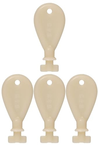 Toyvian Lot de 4 Clés en Plastique Blanches pour Distributeur de Papier Toilette et Essuie-Mains Clés de Rechange Universelles pour Ouvre-Boîte Papier Outil Pratique pour Usage