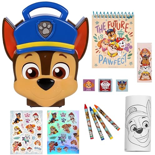 sarcia.eu Malset im Koffer – Kreativset, Zeichen & Bastelset, Malkoffer mit Zubehör, Geschenk (Paw Patrol)