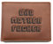 Close Up Pulp Fiction Bad Mother Fucker Geldbeutel, aus Leder in braun
