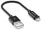 deleyCON 0,15m Lightning 8 Pin Cavo di Ricarica USB Apple MFI per iPhone 14 Pro Max 14 Pro 14 Plus 14 SE 13 Pro Max 13 Pro 13 Mini 12 Pro Max 12 Pro 12 Mini Spina in Metallo & Cavo in Nylon - Nero